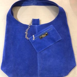 Suede leather hobo bag reduced to $40